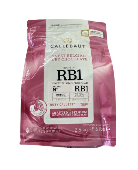 CHOCOLATE RUBI GOTAS RB1 CALLEBAUT 32,5% 2,5KG