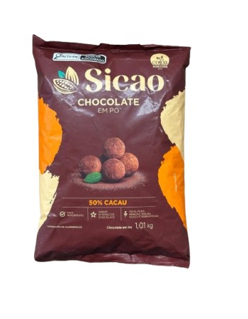CHOCOLATE EM PÓ SICAO 50% 1,01 KG