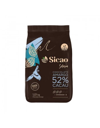 CHOCOLATE AMARGO SELECAO SICAO 52% 1,01KG