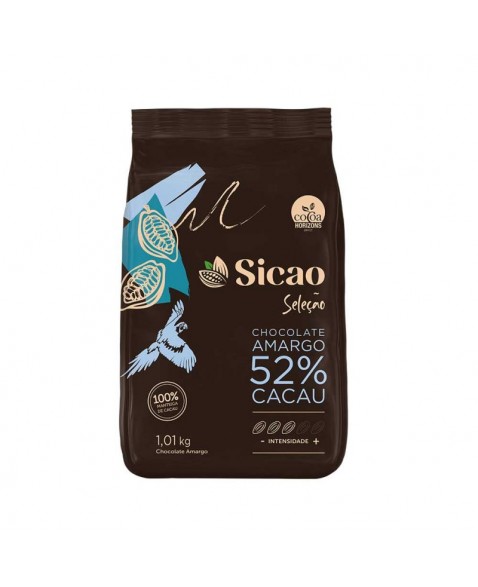CHOCOLATE AMARGO SELECAO SICAO 52% 1,01KG