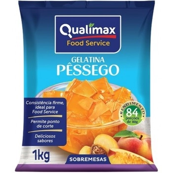 GELATINA PESSEGO QUALIMAX PCT 1 KG