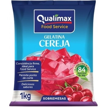GELATINA CEREJA QUALIMAX PCT 1 KG