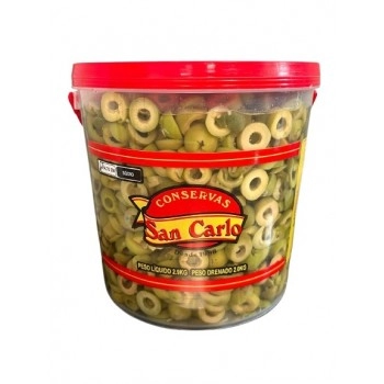 AZEITONA VERDE FATIADA SAN CARLO BLD 2KG