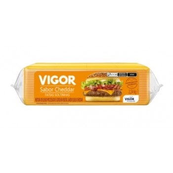 QUEIJO CHEDDAR FATIADO VIGOR PÇ 2,240KG