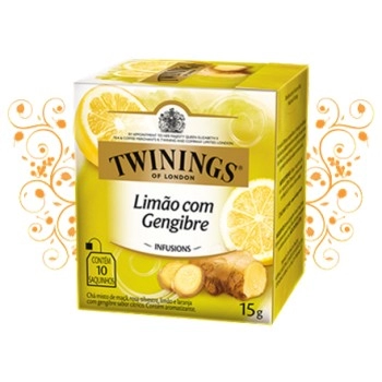CHA TWININGS LIMAO / GENGIBRE CX 10 X 15G
