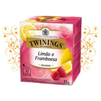 CHA TWININGS LIMAO / FRAMBOESA CX 10 X 15G