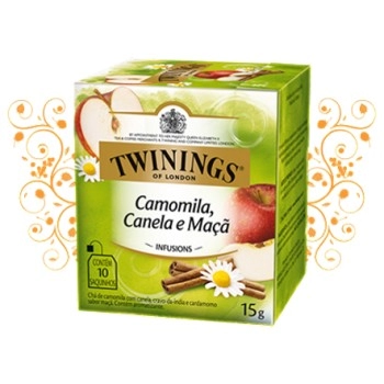 CHA TWININGS CAMOMILA/CANELA/MAÇA CX 10 X 15G
