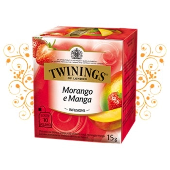 CHA TWININGS MORANGO / MANGA CX 10 X 15G