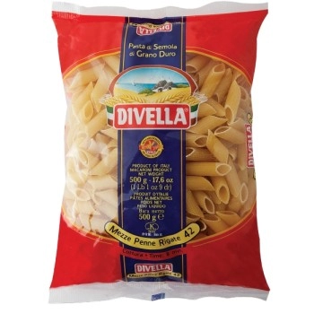 MACARRAO MEZZE PENNE RIGATE DIVELLA PCT 500G