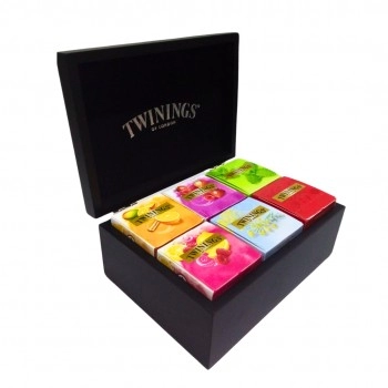 CAIXA DE MADEIRA PRETA TWININGS