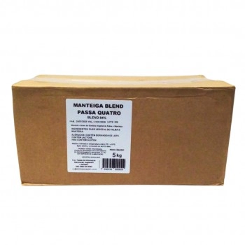 MANTEIGA BLEND 84% S/SAL PASSA QUATRO 5 KG