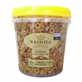 AZEITONA VERDE FATIADA RAINHA BLD 1,8 KG