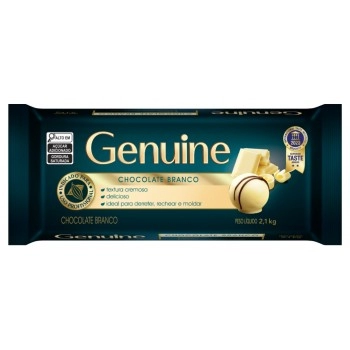 CHOCOLATE BRANCO GENUINE BARRA 2,1KG