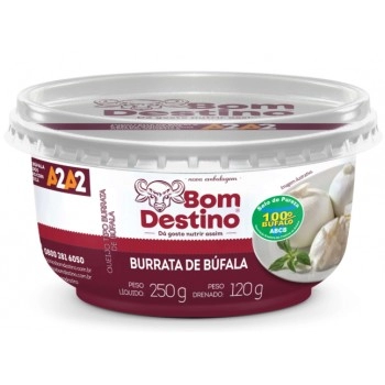 QUEIJO BURRATA BUFALA CREME IMERSA BOM DESTINO 120G