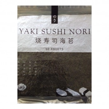 ALGA SECA YAKI SUSHI NORI SILVER 140G PCT 50 FOLHAS