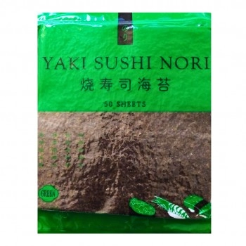 ALGA SECA YAKI SUSHI NORI GREEN 140G PCT 50 FOLHAS
