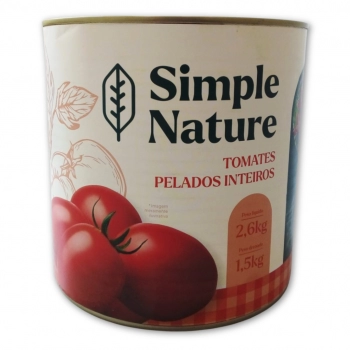 TOMATE SEM PELE SIMPLE NATURE LATA 2,6KG