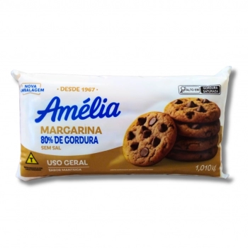 MARGARINA AMELIA S/SAL BISNAGA 1,01KG