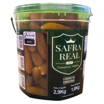 PEPINO EM CONSERVA SAFRA REAL BLD 1,8 KG