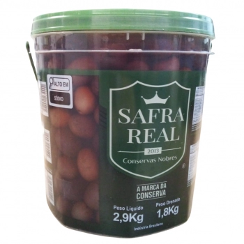 AZEITONA PRETA 110/130 SAFRA REAL BLD 1,8 KG