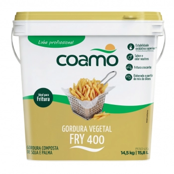 GORDURA VEGETAL COAMO FRY 400 BLD 14,5 KG