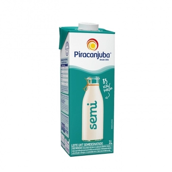 LEITE SEMI DESNATADO PIRACANJUBA TAMPA 1LT