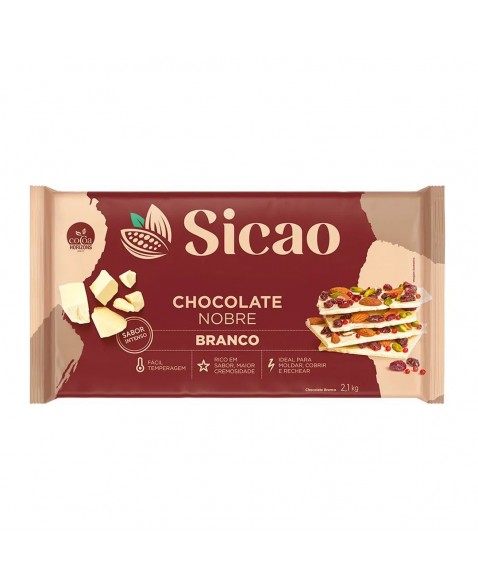 CHOCOLATE SICAO GOLD BRANCO EM BARRA 2,1 KG